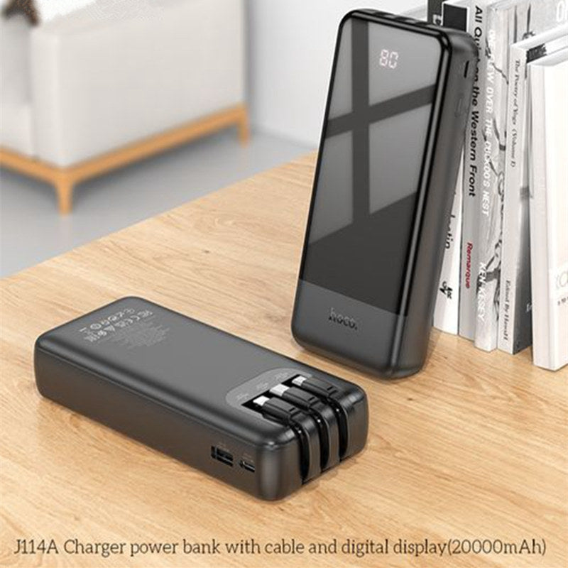 (20 000 mAh) Chargeur de batterie micro USB USB-C Banque d'alimentation portable avec câbles micro USB, USB-C et Lightning (20 000 mAh) Chargeur de batterie micro USB USB-C Banque d'alimentation portable avec câbles micro USB, USB-C et Lightning